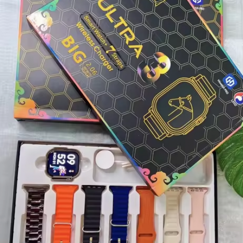 SMARTWATCH ULTRA 3 + 7 PULSEIRAS