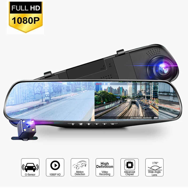 Camara Retrovisor HD vista panoramica dual